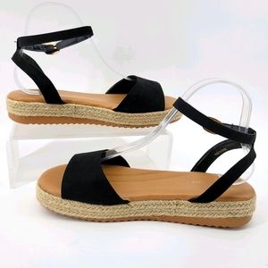 Ankle Strap Rope Wedge Sandal